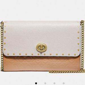 NWOT coach cross body bag with chain